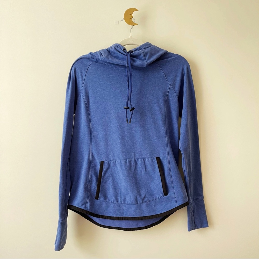 Athleta Blue Heathered Hoodie
